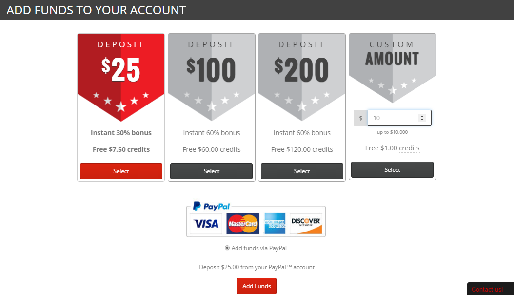 draft ops initial deposit screen