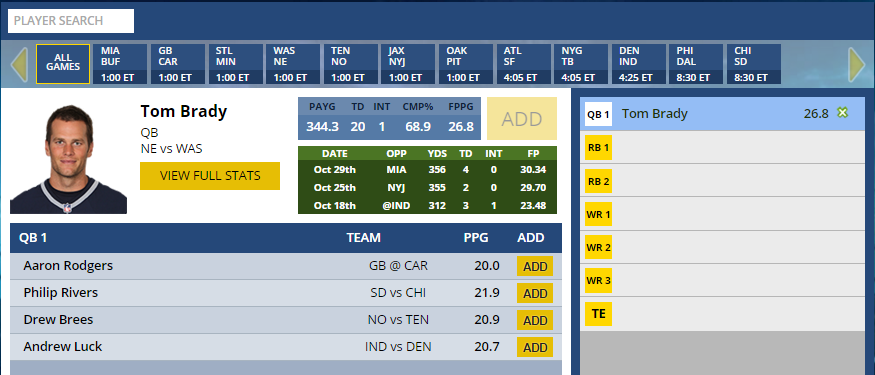draftday pickem NFL contests